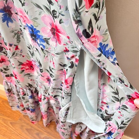 ASTR the label Women's DOUBLE V FLUTTER MIDI Dress- Sz. S - Picture 3 of 6